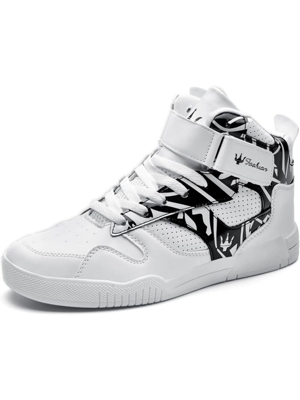 Stylish High Top Leather Sneakers for Men | Casual Sports Street Shoes